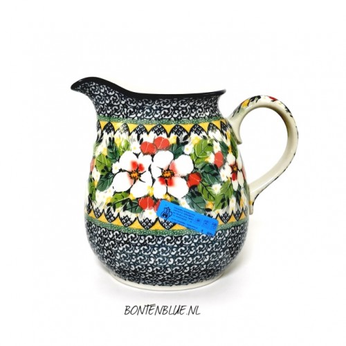 077 Bunzlau Jug 1,5 Liter decor Unikat 4812X