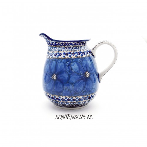 078 Bunzlau Jug 1 Liter  decor Unikat 408X Poppy