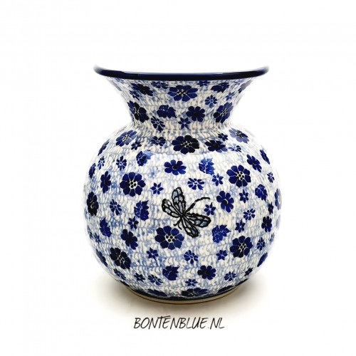 097 Bunzlau Vase M 17 cm decor 1443X Dragonfly 097 Bunzlau Vase M 17 cm decor 1443X Dragonfly