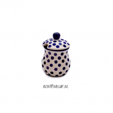 103 Bunzalu Voorraadpotje S 200 ml decor 61X Blue Dots 103 Bunzalu Voorraadpotje S 200 ml decor 61X Blue Dots