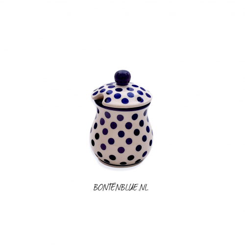 103 Bunzlau Storage Jar S 200 ml decor 61X Blue Dots 103 Bunzlau Storage Jar S 200 ml decor 61X Blue Dots