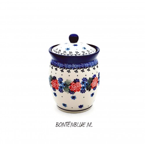 105 Bunzlau Storage Jar M 500 ml decor 1528X Double Delight