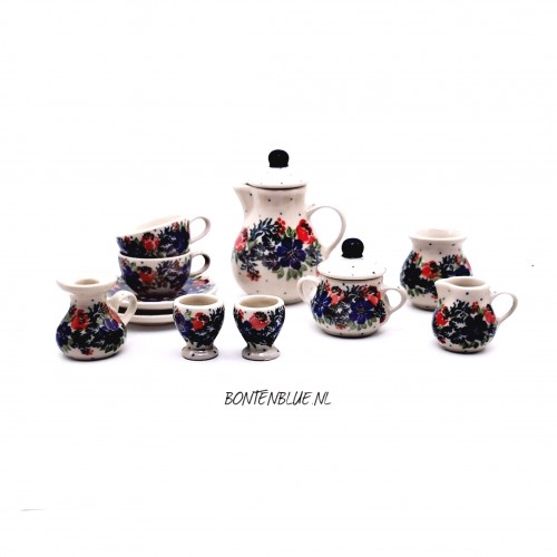 109 Bunzlau Miniature Coffee/Tea set decor 1535 Ballerina 109 Bunzlau Miniature Coffee/Tea set decor 1535 Ballerina