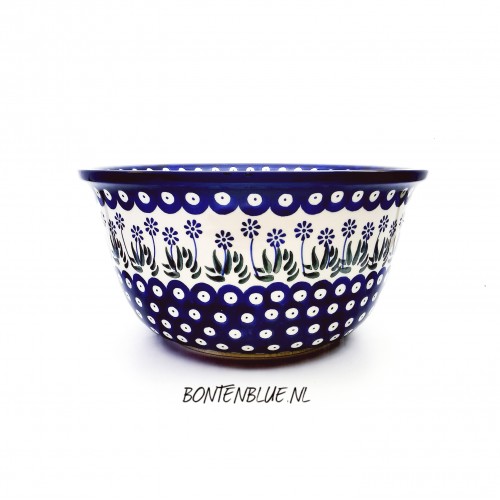 113 Bunzlau Hoge ronde schaal XL Ø 27 cm decor 377EX