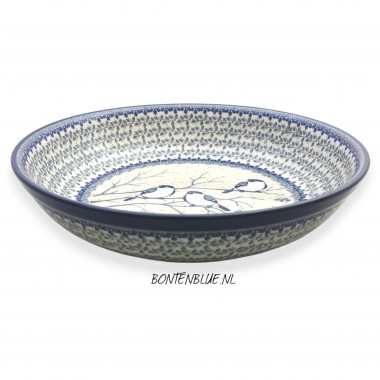 115 Bunzlau Lage schaal XL Ø 32,5 cm decor Unikat 4830X