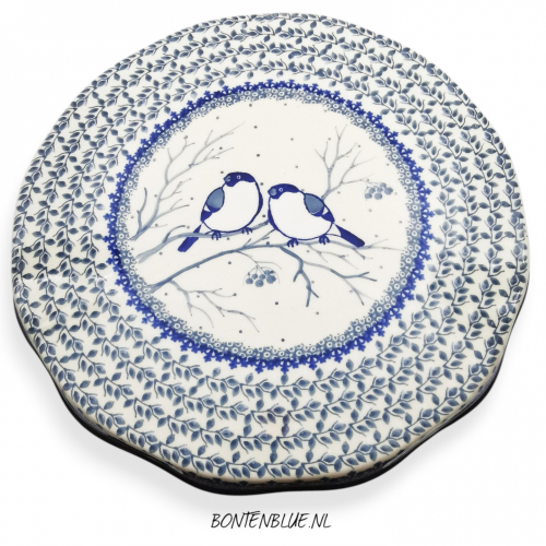 148 Bunzlau Cake platter  Ø 29 cm decor Unikat 4830X