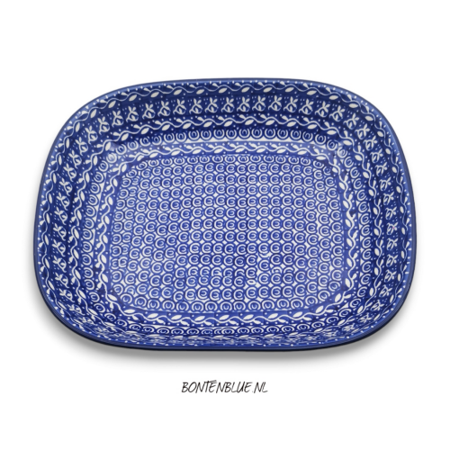 158 Bunzlau Ovenschaal M 18,5 x 22,5 cm decor 905X