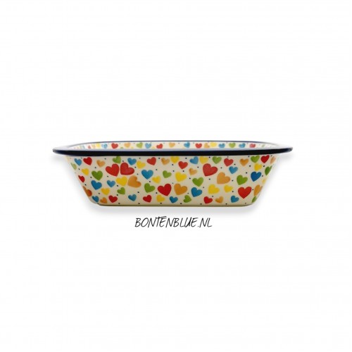 162 Bunzlau Ovenschaal 1,2 Liter decor Unikat 4833X