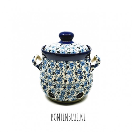 179 Bunzlau Knoflookpot 0,9 Liter decor 2162X