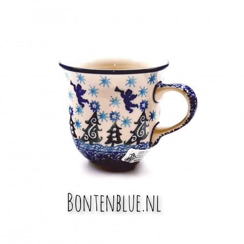 342 Bunzlau Tulipmug 180 ml decor 1675X Kerst 342 Bunzlau Tulipmug 180 ml decor 1675X Kerst