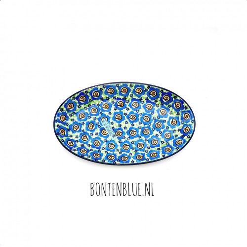 201 Bunzlau Serveerschaal S decor Unikat 3886X