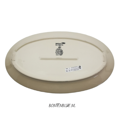 202 Bunzlau Seveerschaal M 21 x 35,5 cm decor Unikat 4780X