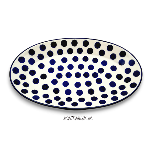 205 Bunzlau Serving dish L 22 x 37 cm decor 36X 205 Bunzlau Serving dish L 22 x 37 cm decor 36X