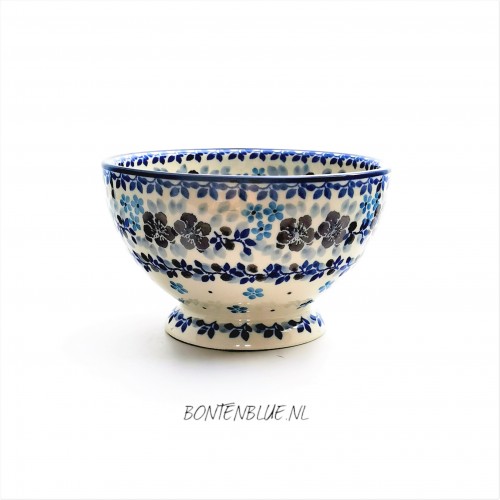 206 Bunzlau Bowl on foot S Ø 14,5 cm decor 2608X