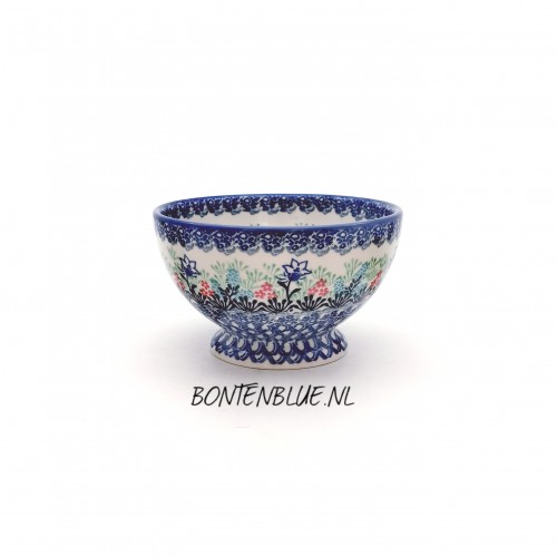 206 Bunzlau Kom op voet S Ø 14,5 cm decor 2913X