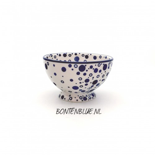 206 Bunzlau Kom op voet S Ø 14,5 cm decor 2958X 206 Bunzlau Kom op voet S Ø 14,5 cm decor 2958X