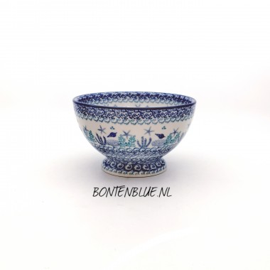 206 Bunzlau Kom op voet S Ø 14,5 cm decor 2990X