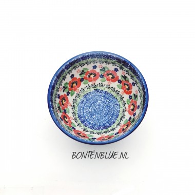 206 Bunzlau Kom op voet S Ø 14,5 cm decor 3219X