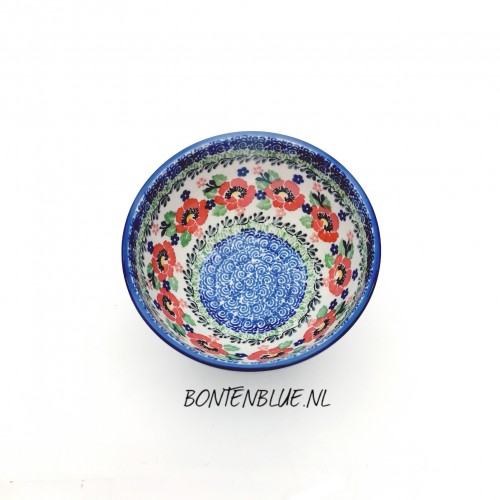 206 Bunzlau Kom op voet S Ø 14,5 cm decor 3219X