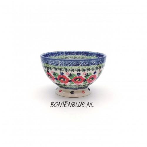206 Bunzlau Kom op voet S Ø 14,5 cm decor 3219X