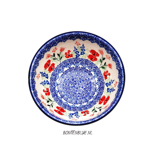 206 Bunzlau Bowl on foot S Ø 14,5 cm decor 3220X