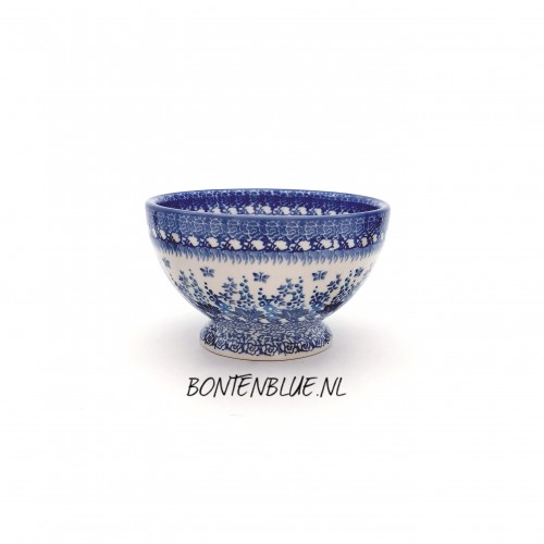 206 Bunzlau Kom op voet S Ø 14,5 cm decor 3277X