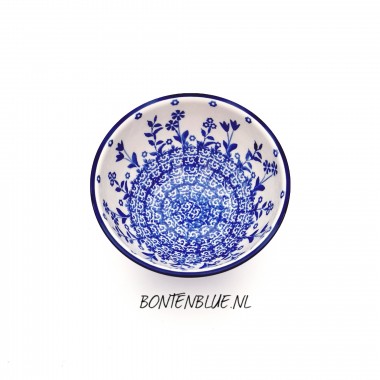 206 Bunzlau Kom op voet S Ø 14,5 cm decor 3312X 206 Bunzlau Kom op voet S Ø 14,5 cm decor 3312X