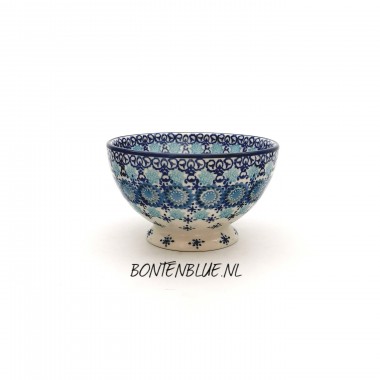 206 Bunzlau Kom op voet S Ø 14,5 cm decor 3359X