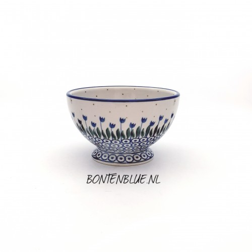 206 Bunzlau Kom op voet S Ø 14,5 cm decor 490AX