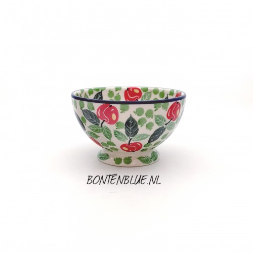 206 Bunzlau Kom op voet S Ø 14,5 cm decor 