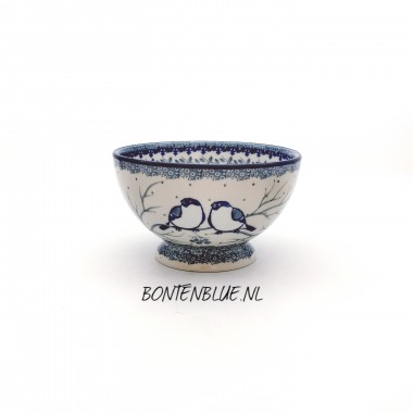 206 Bunzlau Kom op voet S Ø 14,5 cm decor Unikat 4830X