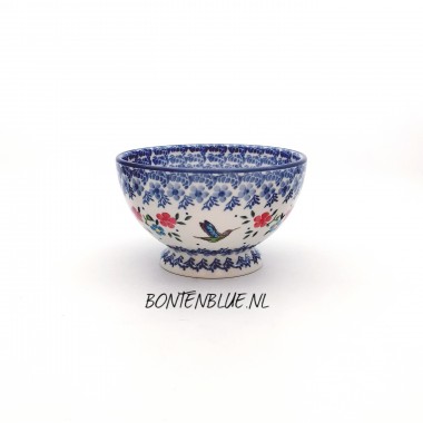 206 Bunzlau Kom op voet S Ø 14,5 cm decor 