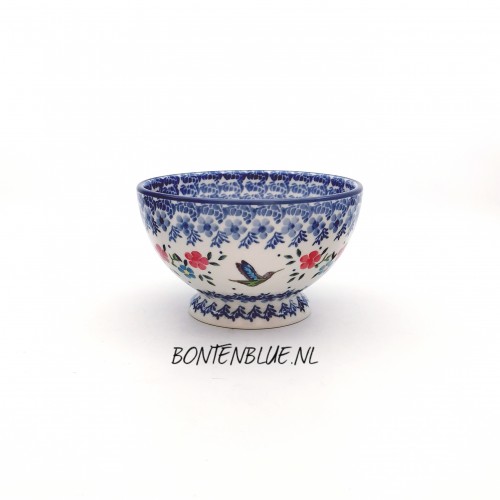206 Bunzlau Kom op voet S Ø 14,5 cm decor 