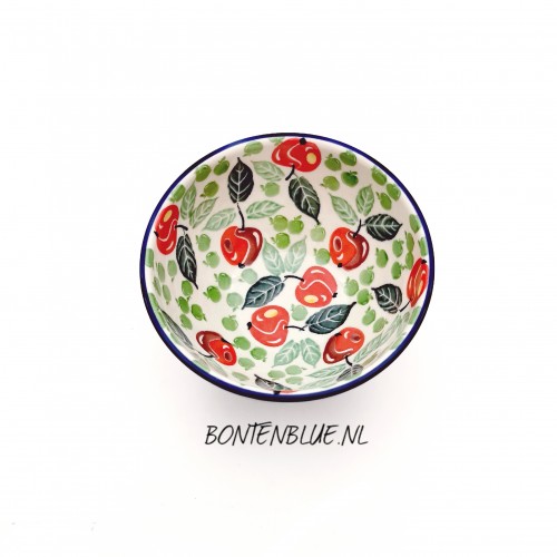 206 Bunzlau Kom op voet S Ø 14,5 cm decor 