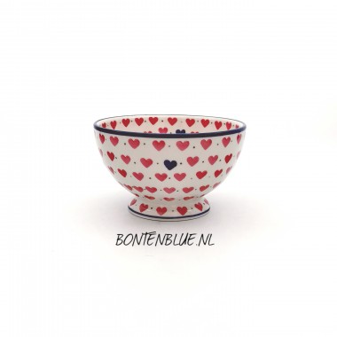 206 Bunzlau Kom op voet S Ø 14,5 cm decor 