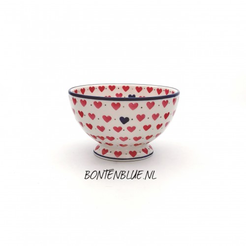 206 Bunzlau Kom op voet S Ø 14,5 cm decor 