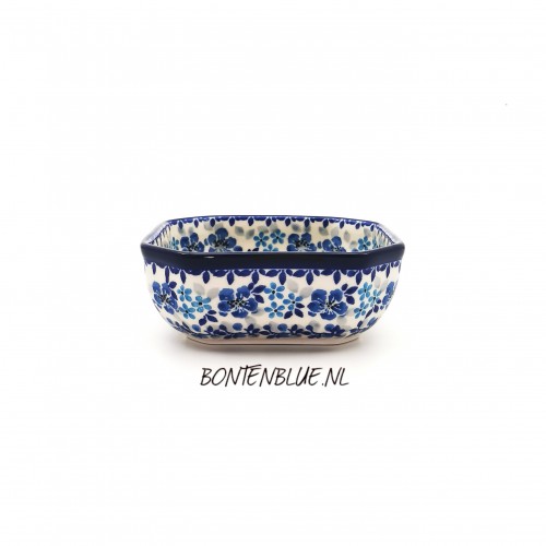 219 8 Bunzlau Hoekig schaaltje M 350 ml decor 2642X Melody 219 8 Bunzlau Hoekig schaaltje M 350 ml decor 2642X Melody