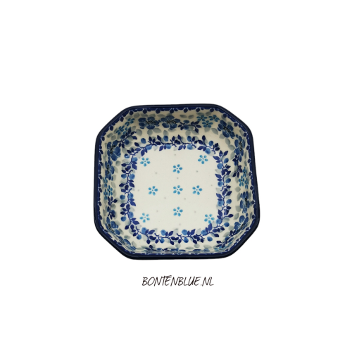 219 8 Bunzlau Hoekig schaaltje M 350 ml decor 2642X Melody