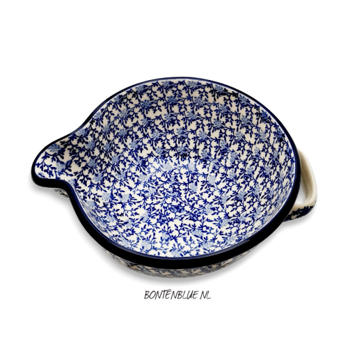 240 Bunzlau Schenk schaal L met handvat decor 3200X