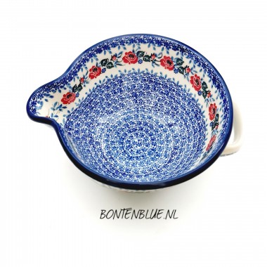 240 Bunzlau Schenk schaal L met handvat decor 3214X English Rose