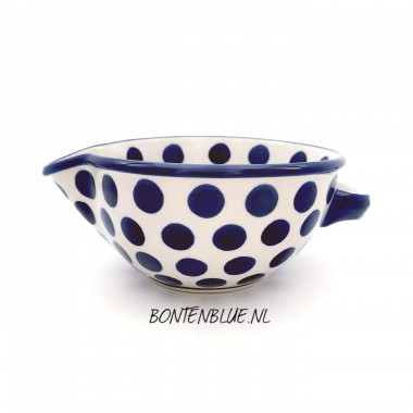 240 Bunzlau Schenk schaal L met handvat decor 36X Big Dots