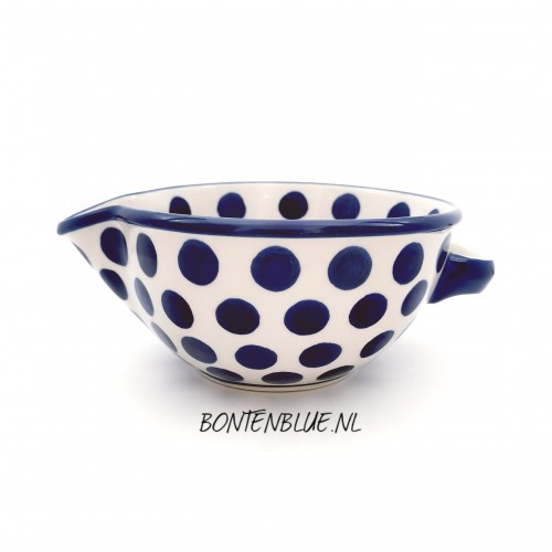 240 Bunzlau Bowl L with handle decor 3200X 36X Big Dots