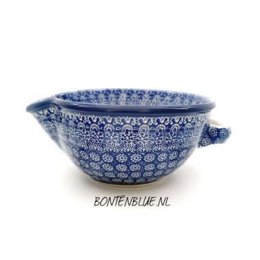 240 Bunzlau Schenk schaal L met handvat decor 884X Lace