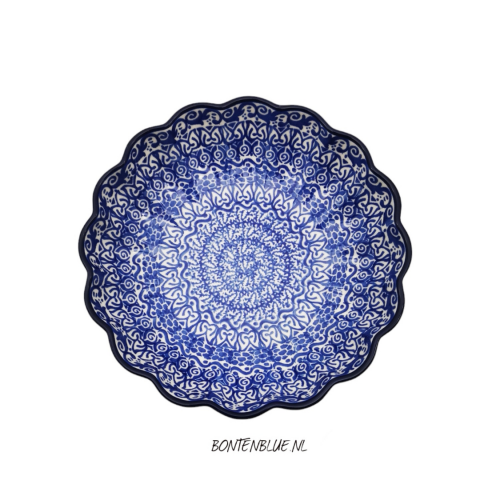 249 Bunzlau Ribbed bowl M Ø 20,0 cm decor 3202X 249 Bunzlau Ribbed bowl M Ø 20,0 cm decor 3202X