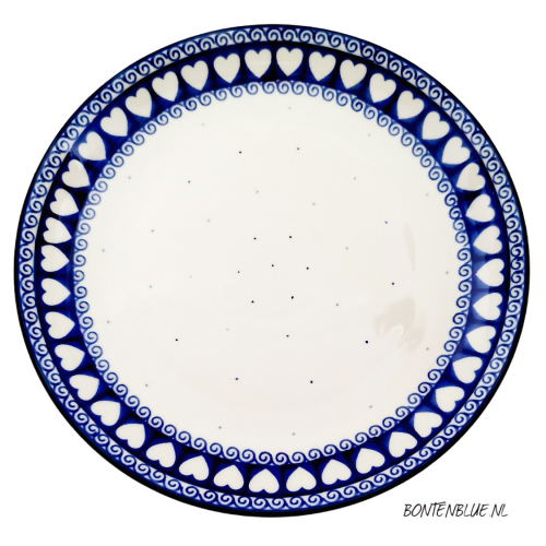 257 Bunzlau Dinerbord Ø 25,5 cm decor 375MX White Valentine