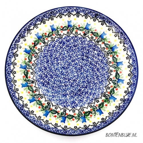 257 Bunzlau Dinerbord Ø 25,5 cm decor Unikat 4273X Kerst