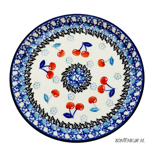 261 Bunzlau Pie dish Ø 16 cm decor 2701X Cherry