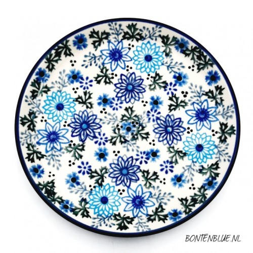 261 Bunzlau Gebaksbord Ø 16 cm decor Unikat 1685X Kerst