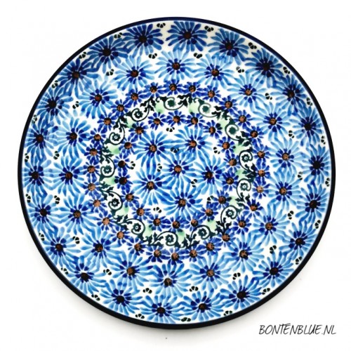 261 Bunzlau Pie dish Ø 16 cm decor Unikat 4642X