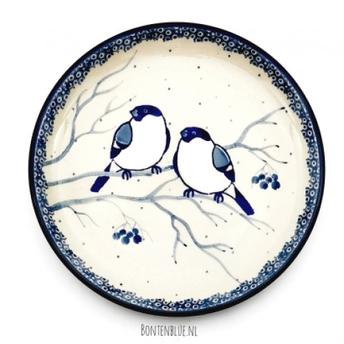 261 Bunzlau Pie dish Ø 16 cm decor Unikat 4830X